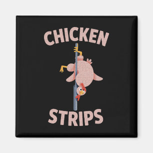 Kip Strips Grappige Dwaze Dansende Kip Barbecue Magneet
