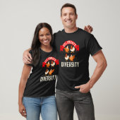 Kip T-shirt Diversiteit Vieren (Unisex)