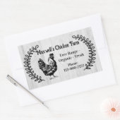 Kip takken Klassiek Ei Kartonnen Label (Envelop)