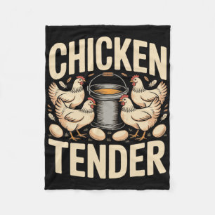 Kip Tender Grappige Kippenboer Pun Humor _1 Fleece Deken