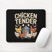 Kip Tender Grappige Kippenboer Pun Humor Muismat (Met muis)