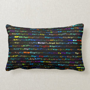 Kip Text Design I Lumbar Pillow Kussen