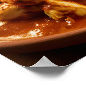 Kip Tikka Masala Curry met Rijst Poster (Hoek)