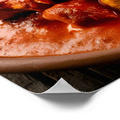 Kip Tikka Masala Spicy Curry met rijst Poster (Hoek)