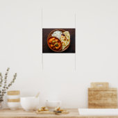 Kip Tikka Masala Spicy Curry met rijst Poster (Keuken)