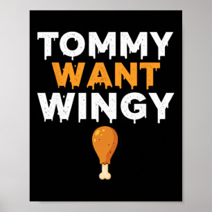 Kip Tommy Wil Vleugel, Grappige Kip Humor Poster