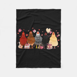 Kip Valentijnsdag T-shirt Hart Dieren Lover Chi Fleece Deken