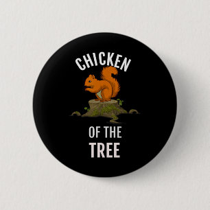 Kip van de boom Grappige Jager Jagen Ronde Button 5,7 Cm