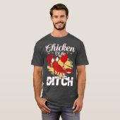 Kip van de Ditch Crawfish Cajun Food Party T-shirt (Voorkant volledig)