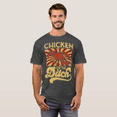 Kip van de Ditch Crayfish Party Retro 70's T-shirt (Voorkant volledig)