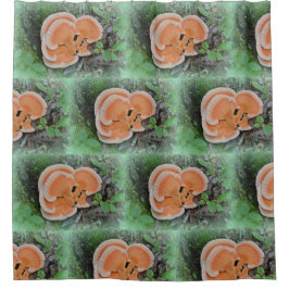 Kip van de paddenstoel van de Bossen Douchegordijn