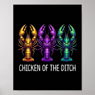 Kip van de sloot - Mardi Gras Cajun Crawfish - Poster