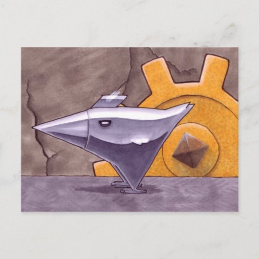 Kip van Metaal briefkaart (Voorkant)