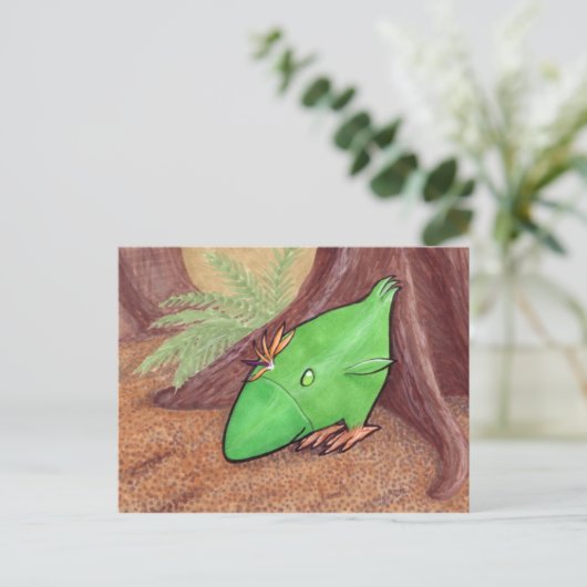 Kip van Plant briefkaart (Staand voorkant)