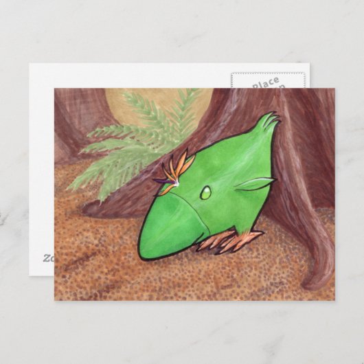 Kip van Plant briefkaart (Voorkant / Achterkant)