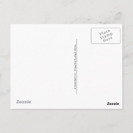 Kip van Plant briefkaart (Achterkant)