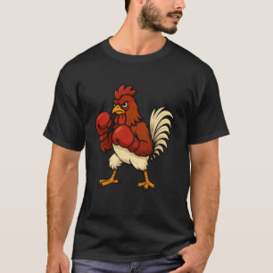 Kip verkleed als bokser Funny Boksen T-shirt