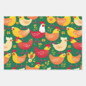 Kip Verpakking Papier Set Moeiteloos Gift Wrappin Inpakpapier Vel (Voorkant 2)