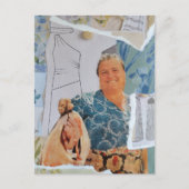 Kip voor het Diner Collage Briefkaart (Voorkant)