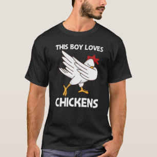 Kip voor jongens Kinderen Pluimvee Haan Ei T-shirt