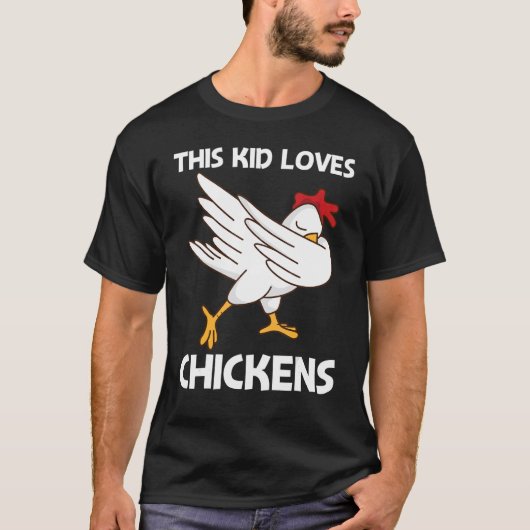 Kip voor kinderen Jongens Pluimvee Haan Ei T-shirt (Voorkant)
