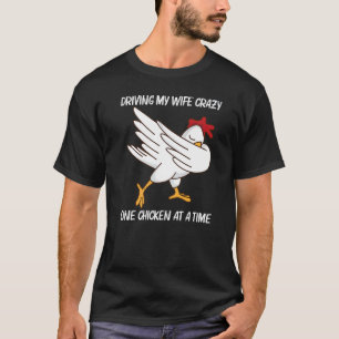 Kip voor Mannen Papa Pluimvee Haan Ei 1 T-shirt