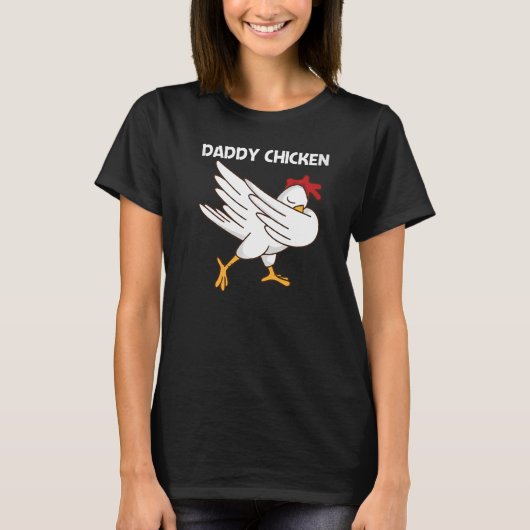 Kip voor mannen Papa puin Rooster Ei T-shirt (Voorkant)