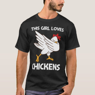 Kip voor meisjes Kinderen Pluimvee Haan Ei T-shirt