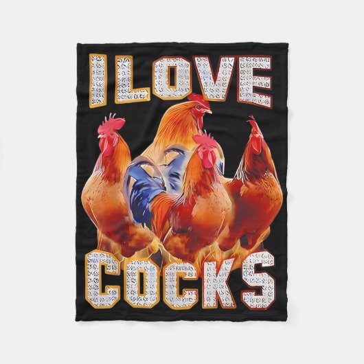 Kip waar ik van hou fleece deken (Voorkant)