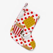 Kip Wafels Kerstmis Kous Kleine Kerstsok (Voorkant (Hangend))