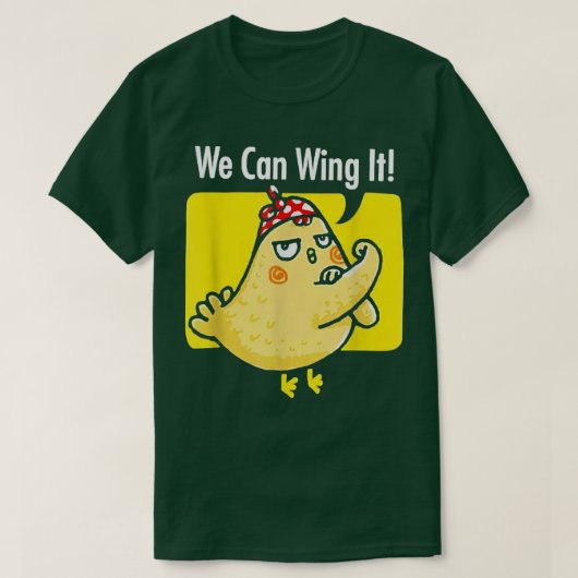 Kip we kunnen het grappig maken van kipboer  t-shirt (Design voorkant)