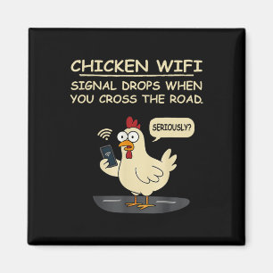Kip Wifi-signaal valt weg als je de weg oversteekt Magneet