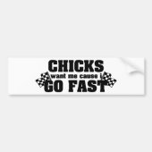 Kip wil me omdat ik snel ga bumpersticker (Voorkant)