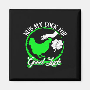 Kip wrijf me voor geluk St. Patrick's Day Magneet