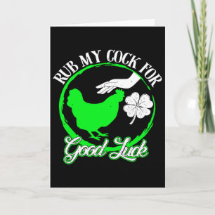 Kip Wrijf Mijn Voor Goede Geluk St. Patrick's Dag Kaart