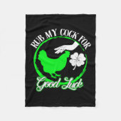 Kip wrijven voor mijn geluk St Patrick's Day Fleece Deken (Voorkant)