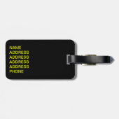 Kip Xing. Bagagelabel (Achterkant horizontaal)