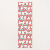 Kip Yoga op Roze Yogamat (Voorkant)