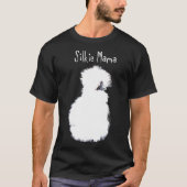 Kip - Zijde Mama Wit Fluffy Zijdezachte Kip T-shirt (Voorkant)
