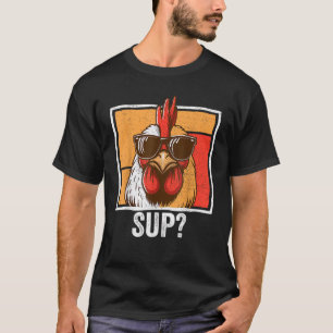 Kip Zonnebril Boerderij Dier Grappig Voor Boer T-shirt