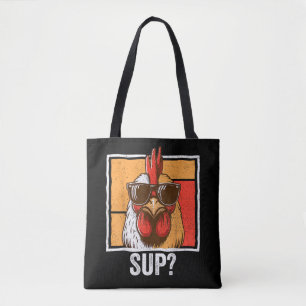 Kip Zonnebril Dierenboerderij Grappig Voor Boer Tote Bag