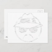 Kipana rijdt met laag tekstlaagje briefkaart (Voorkant / Achterkant)