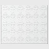 Kipana rijdt met laag tekstlaagje cadeaupapier (Vlak)