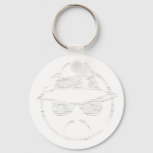 Kipana rijdt met laag tekstlaagje sleutelhanger (Voorkant)