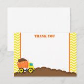 Kipauto Bouw Dank U Kaarten Notitiekaartje (Voorkant / Achterkant)