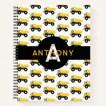 Kipauto Bouwtrucks Kinderen Monogram