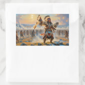 KIPDANSEN 3 RECHTHOEKIGE STICKER (Tas)