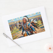 KIPDANSEN RECHTHOEKIGE STICKER (Envelop)