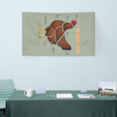 Kipdelen Spandoek (Beurs)