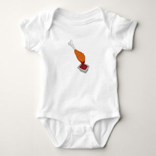 Kipdrumstick Gedompeld In Ketchup Romper